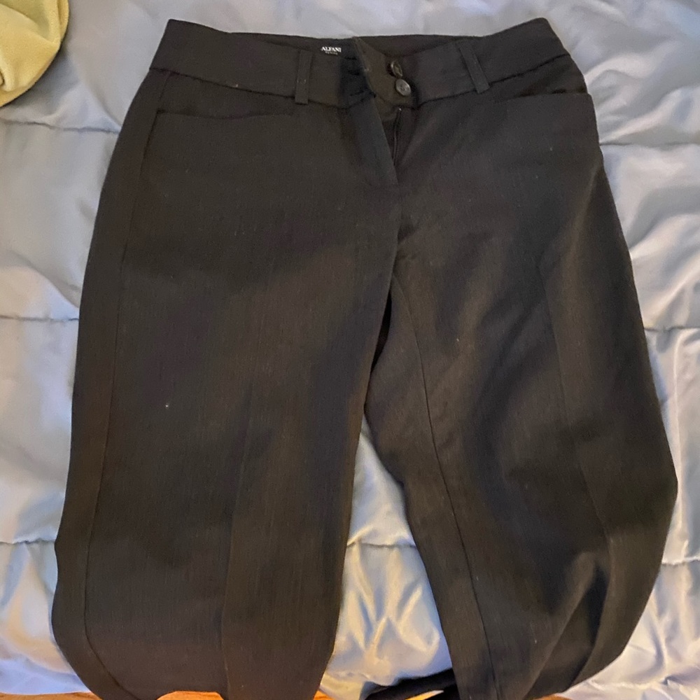Dark Grey Petite Alfani Dress Pant